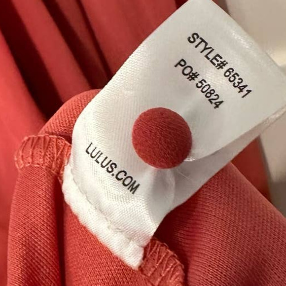 Lulus Flutter Strap A-line Chiffon Gown In Rusty Rose Dress sz XS - Picture 8 of 8